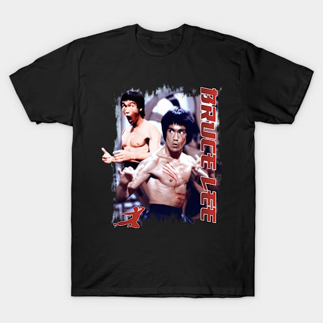 Movie Bruce Jeet Kune Do Be Water Lee Vintage T-Shirt by Garmentcrooks